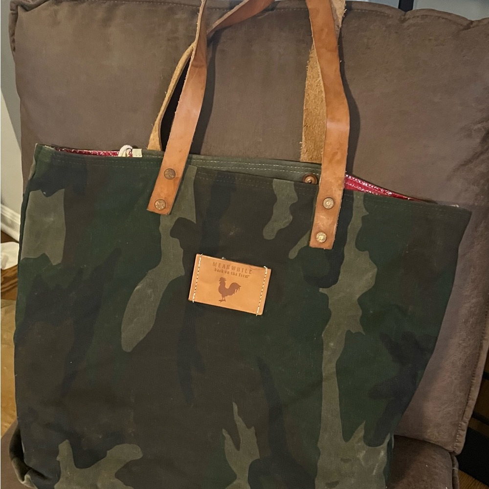 Meanwhile Back on the Farm Wax Canvas Camo Custom waterproof lining